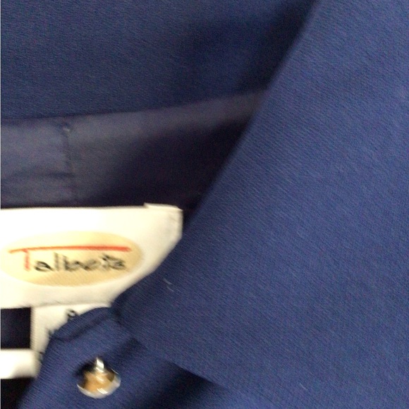 Classic  Talbots Navy bluee dress Size 8 - Picture 8 of 13